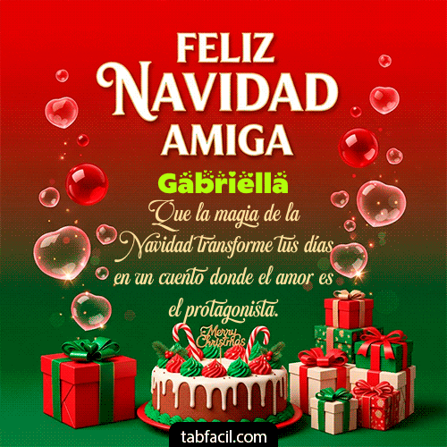 GIF de Gabriella - Feliz Navidad Amiga