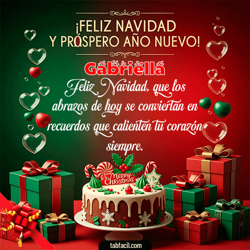 GIF de Gabriella - Feliz Navidad y Próspero Año Nuevo