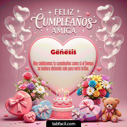 Feliz Cumpleaños Genesis GIF
