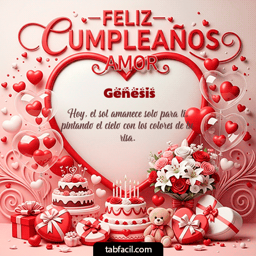 Feliz Cumpleaños Genesis GIF