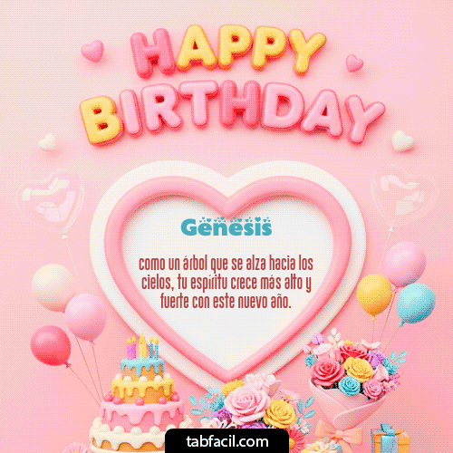Feliz Cumpleaños Genesis GIF