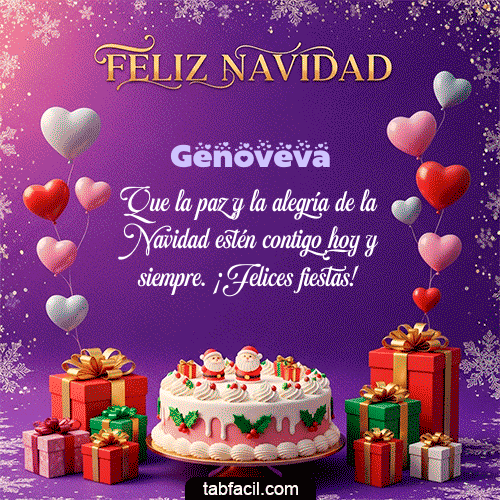 GIF Animado de Feliz Navidad para Genoveva - 🎅 Merry Christmas