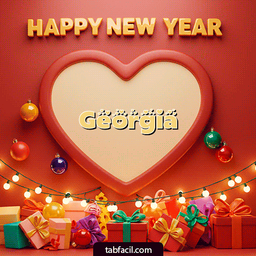 Feliz Año Nuevo Georgia GIF