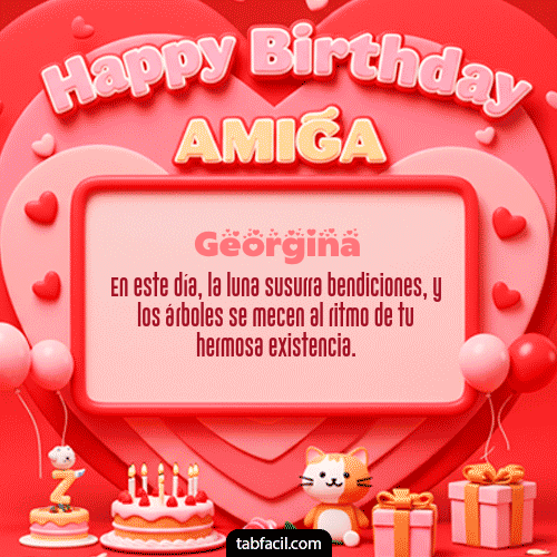 GIF de Georgina - 🍰 Happy BirthDay Amiga