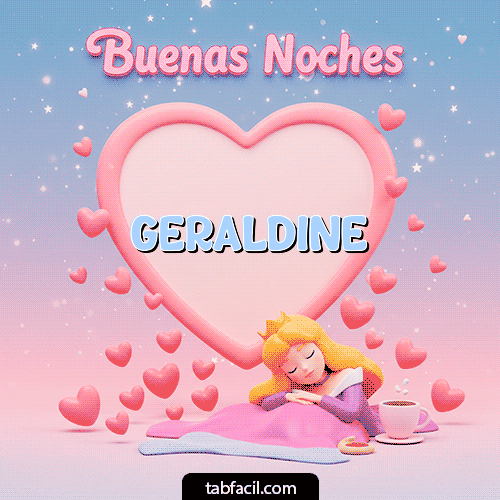 GIF de Geraldine - Buenas noches corazón
