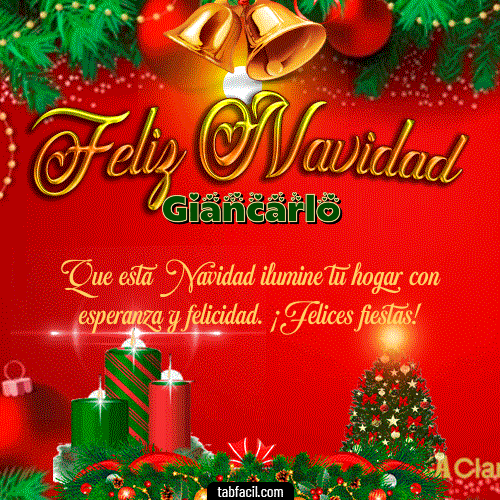 Feliz Navidad Giancarlo GIF