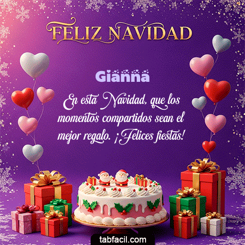 Feliz Navidad Gianna GIF