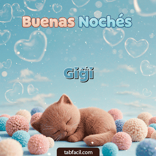 GIF de Gigi - Good Night gatuno