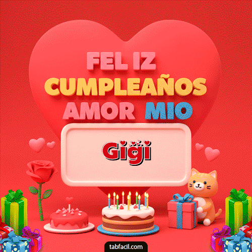 Ver GIF de 💖 Feliz Cumpleaños Amor Mio GIF de Gigi - 💖 Feliz Cumpleaños Amor Mio