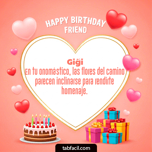 Feliz Cumpleaños Gigi GIF