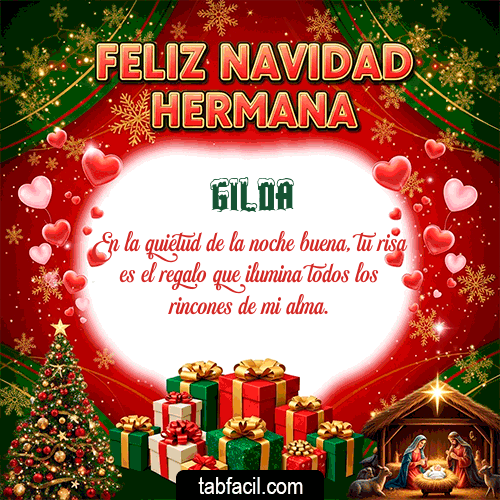 Ver GIF de Feliz Navidad Hermana GIF de Gilda - Feliz Navidad Hermana