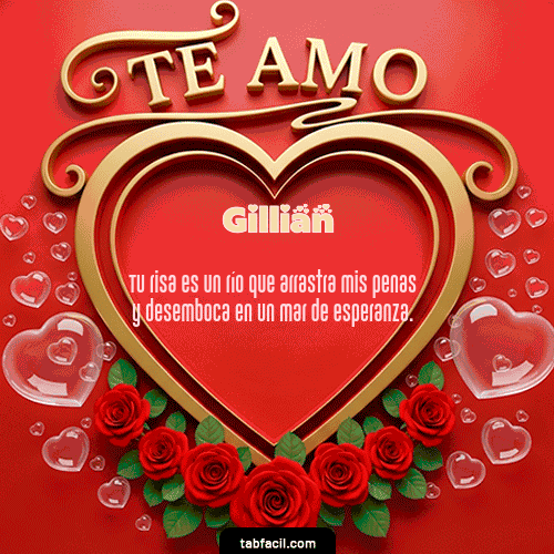 GIF Animado de Feliz Dia Amor para Gillian - Te Amo