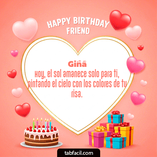 Feliz Cumpleaños Gina GIF