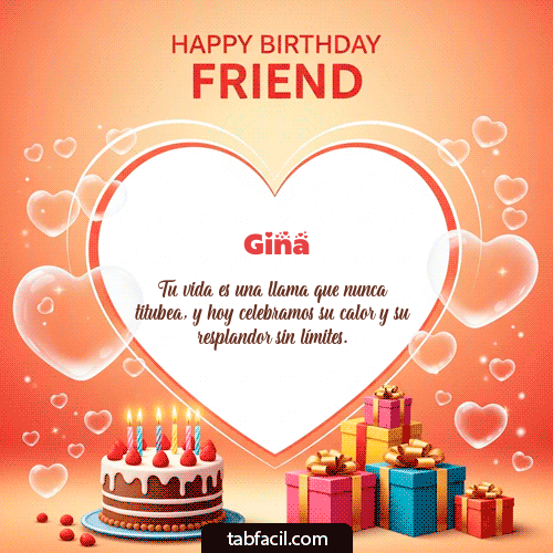 Feliz Cumpleaños Gina GIF
