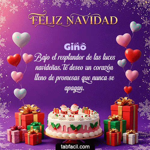 Feliz Navidad Gino GIF