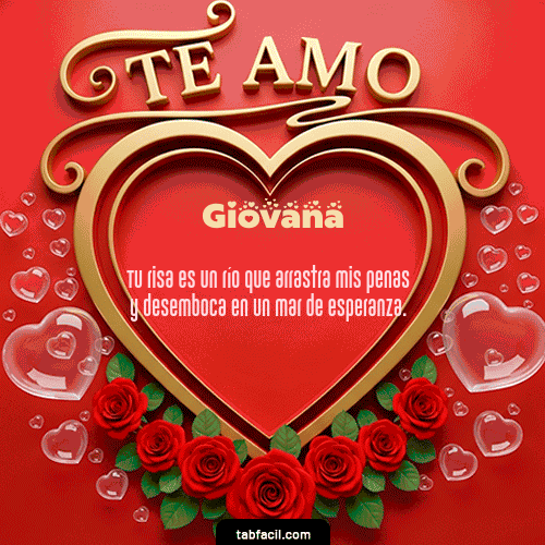 GIF de Giovana - Te Amo