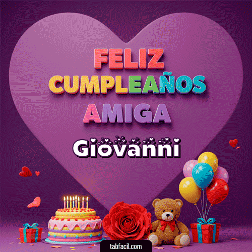 Ver GIF de 🎁 Feliz Cumpleaños Amiga GIF de Giovanni - 🎁 Feliz Cumpleaños Amiga