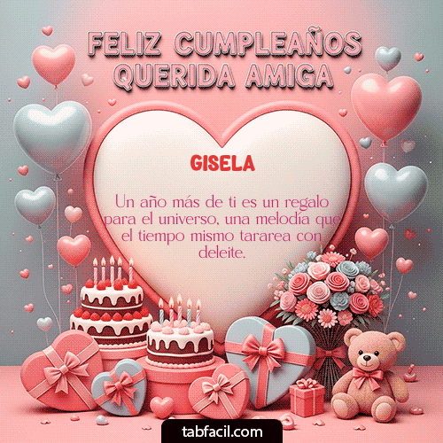 Feliz Cumpleaños Gisela GIF