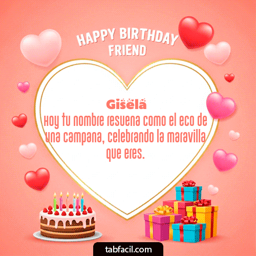 Feliz Cumpleaños Gisela GIF