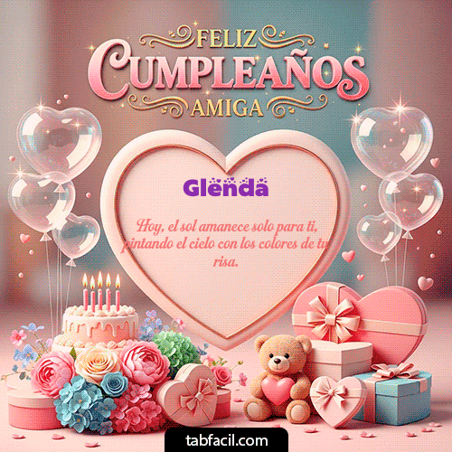 Feliz Cumpleaños Glenda GIF