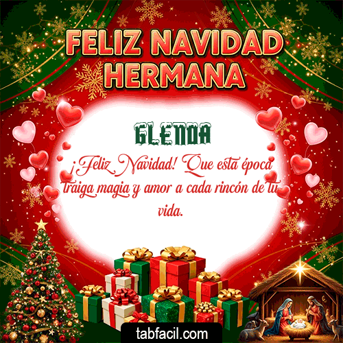 Ver GIF de Feliz Navidad Hermana GIF de Glenda - Feliz Navidad Hermana