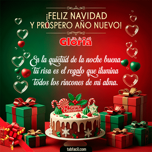 GIF de Gloria - Feliz Navidad y Próspero Año Nuevo
