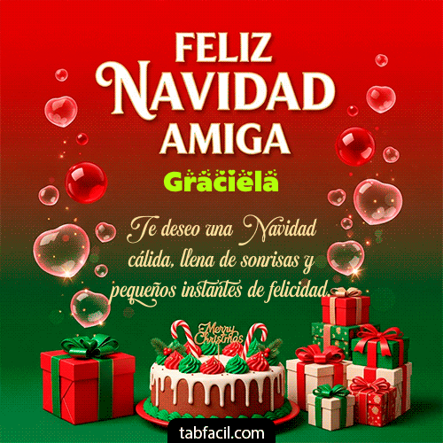 GIF de Graciela - Feliz Navidad Amiga