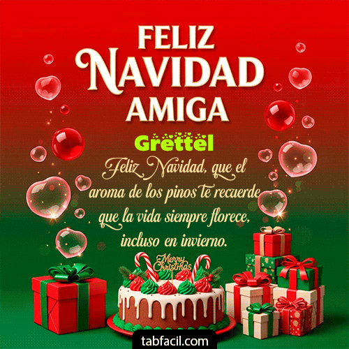 Feliz Navidad Grettel GIF
