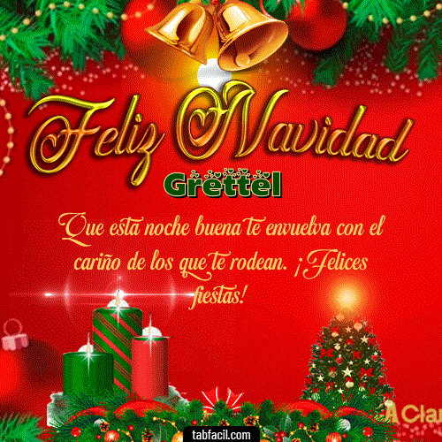Feliz Navidad Grettel GIF