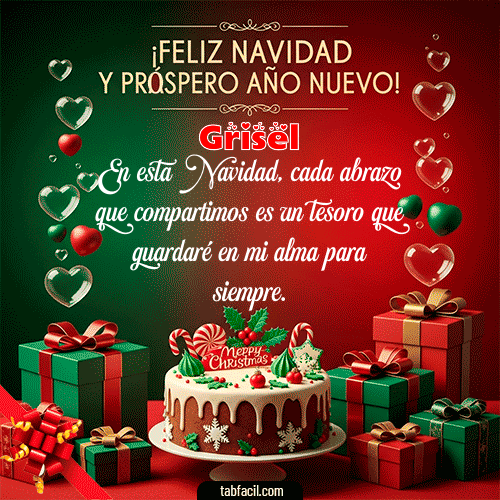 GIF de Grisel - Feliz Navidad y Próspero Año Nuevo