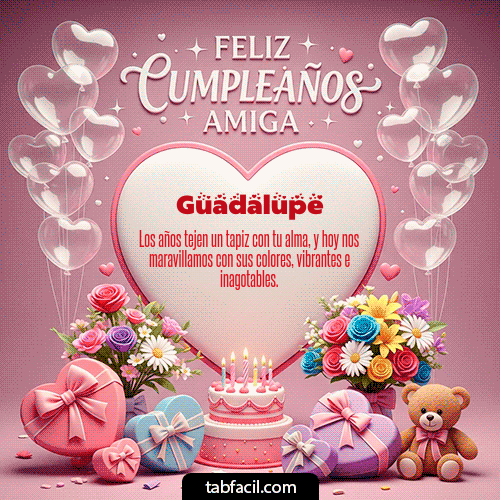 Feliz Cumpleaños Guadalupe GIF