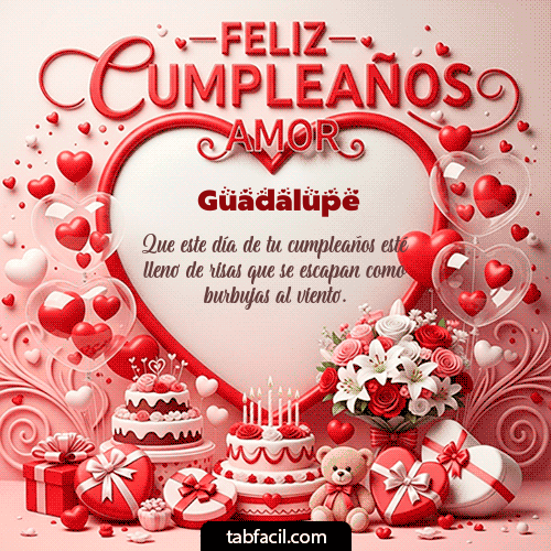 Feliz Cumpleaños Guadalupe GIF