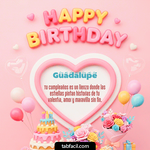 Feliz Cumpleaños Guadalupe GIF