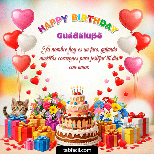Feliz Cumpleaños Guadalupe GIF