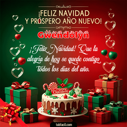 Feliz Navidad Gwendolyn GIF