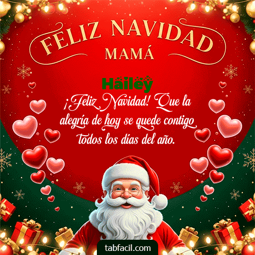 GIF de Hailey - Feliz Navidad Mamá