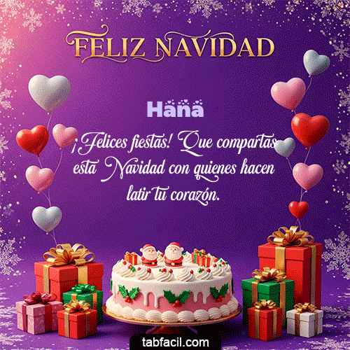 Feliz Navidad Hana GIF