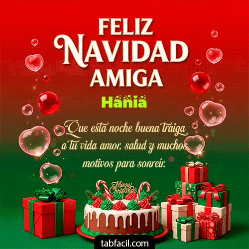 Feliz Navidad Hania GIF