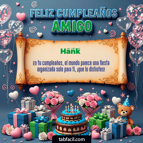 Feliz Cumpleaños Hank GIF