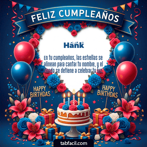 Feliz Cumpleaños Hank GIF