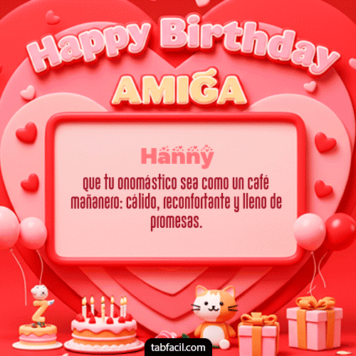 Feliz Cumpleaños Hanny GIF