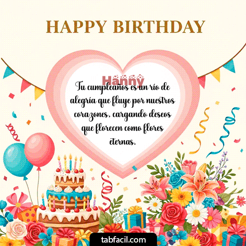 Feliz Cumpleaños Hanny GIF