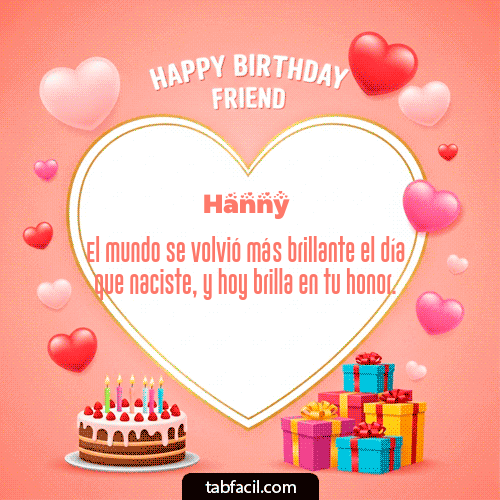 Feliz Cumpleaños Hanny GIF