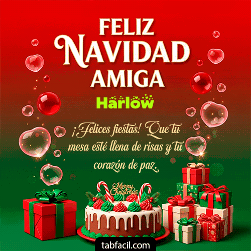 GIF de Harlow - Feliz Navidad Amiga