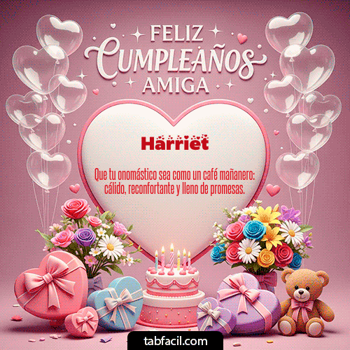Feliz Cumpleaños Harriet GIF