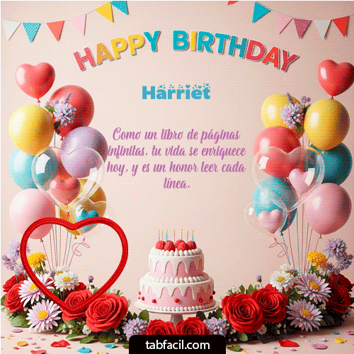 Feliz Cumpleaños Harriet GIF