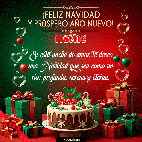 GIF de Hattie - Feliz Navidad y Próspero Año Nuevo