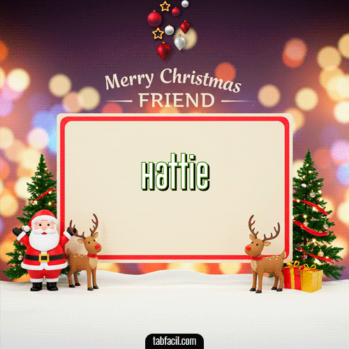 GIF de Hattie - Merry Christmas Friend