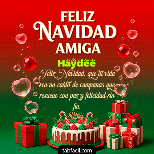 Feliz Navidad Haydee GIF