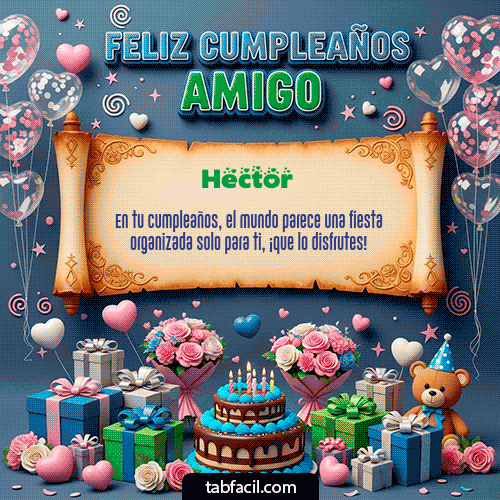 Feliz Cumpleaños Hector GIF